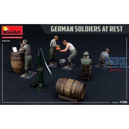 German Soldiers at Rest. Special Edition