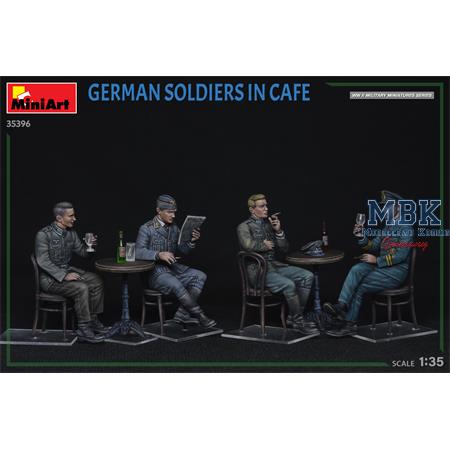 German Soldiers in Cafe