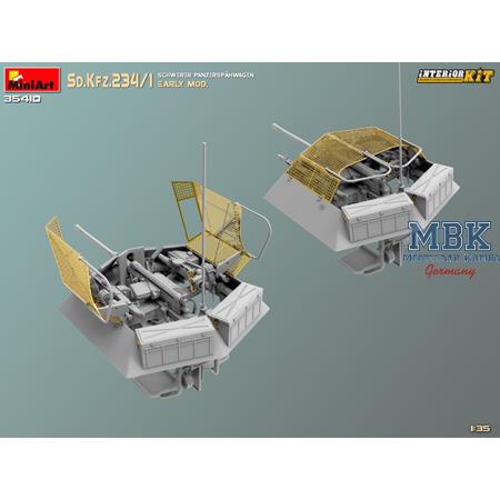 Sd.Kfz.234/1 Schwerer Panzer-Spwg. (INTERIOR KIT)