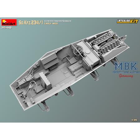 Sd.Kfz.234/1 Schwerer Panzer-Spwg. (INTERIOR KIT)