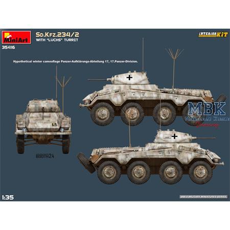 Sd.Kfz. 234/2 with Luchs turret (INTERIOR KIT)