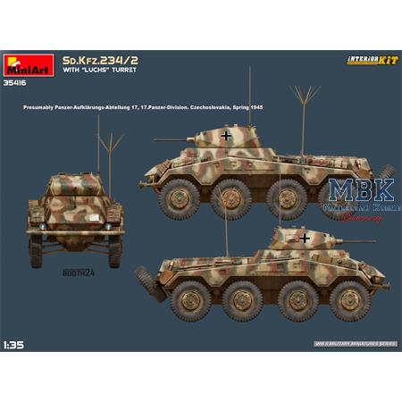 Sd.Kfz. 234/2 with Luchs turret (INTERIOR KIT)