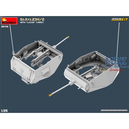 Sd.Kfz. 234/2 with Luchs turret (INTERIOR KIT)