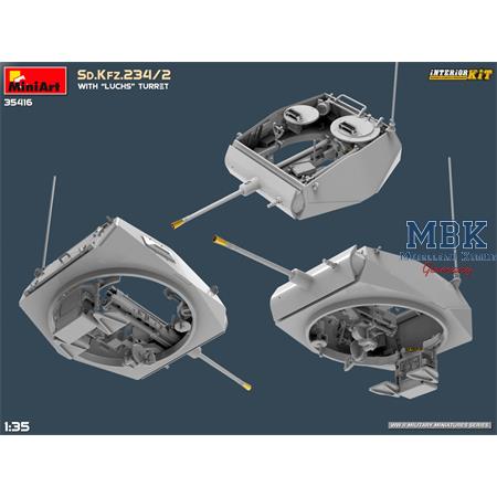 Sd.Kfz. 234/2 with Luchs turret (INTERIOR KIT)