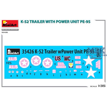 K-52 Trailer w/Power Unit PE-95