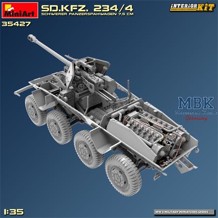 Sd.Kfz. 234/4 Schw.Panzerspaehwagen Pak (INTERIOR)
