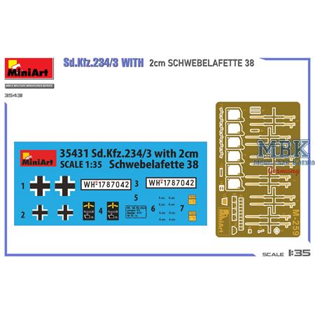 Sd.Kfz. 234/3 with 2 cm Schwebelafette 38