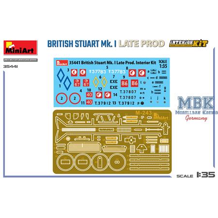 British Stuart Mk. I Late Prod. (INTERIOR KIT)