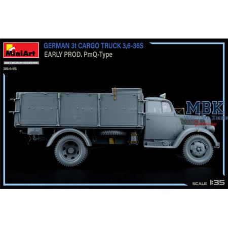 German 3t Cargo Truck 3,6-36S early PmQ-Type