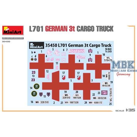 L701 German 3t Cargo Truck