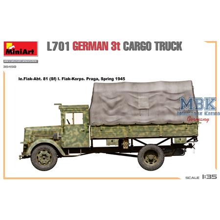 L701 German 3t Cargo Truck