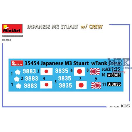 Japanese M3 Stuart w/crew