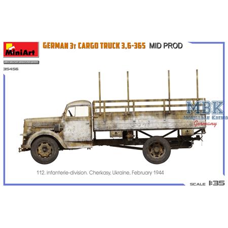 German 3t Cargo Truck 3,6-36S Mid Prod.