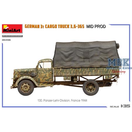 German 3t Cargo Truck 3,6-36S Mid Prod.