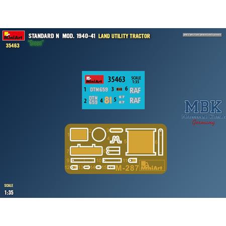 Land Utility Tractor Standard N “Green” Mod. 40-41
