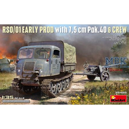 RSO/01. early prod. with 7,5 cm Pak.40 & crew