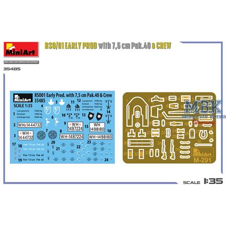 RSO/01. early prod. with 7,5 cm Pak.40 & crew