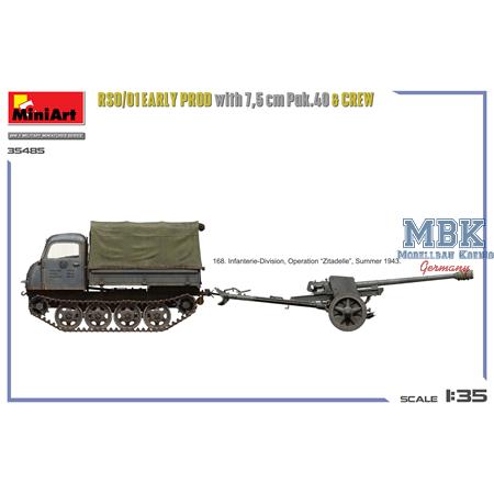 RSO/01. early prod. with 7,5 cm Pak.40 & crew