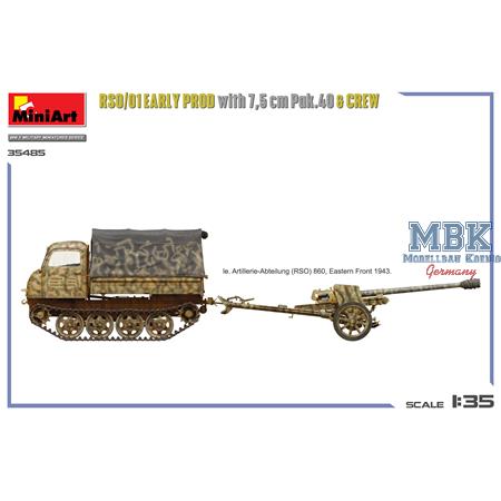 RSO/01. early prod. with 7,5 cm Pak.40 & crew