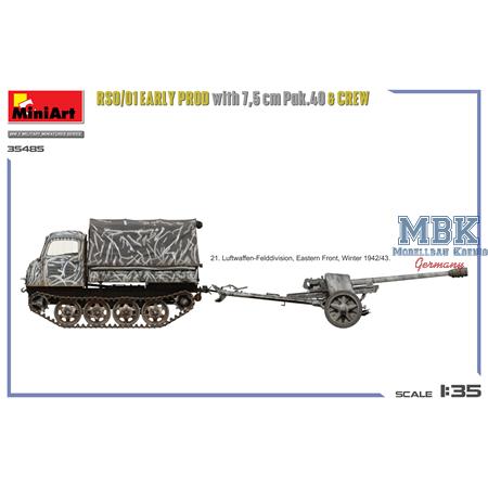 RSO/01. early prod. with 7,5 cm Pak.40 & crew