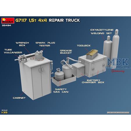 G7117 1,5t 4x4 Repair Truck