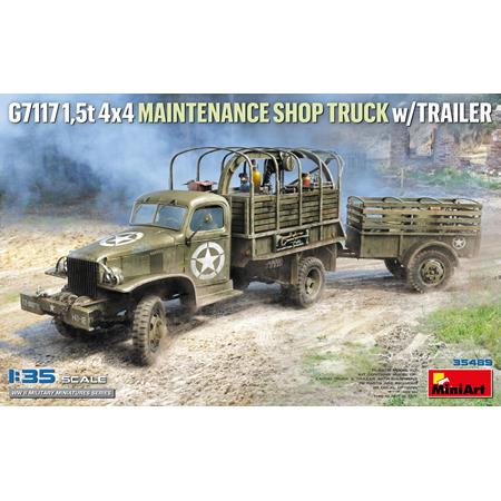 G7117 1,5t 4x4 Maintenance Shop Truck w/ Trailer