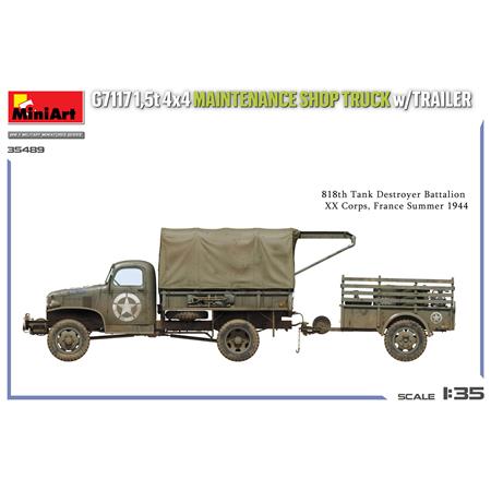 G7117 1,5t 4x4 Maintenance Shop Truck w/ Trailer