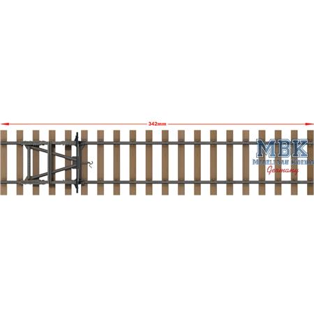 European Gauge Railway Track with Dead End