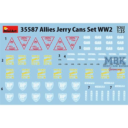 Allies Jerry Cans Set WW2