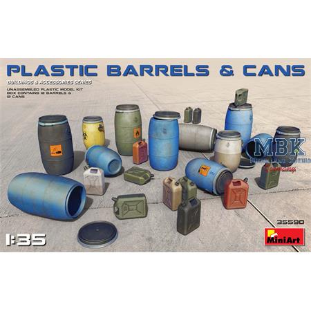Plastic barrels & cans