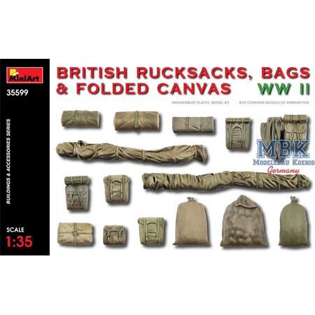 British Rucksacks, Bags & Folded Canvas WWII
