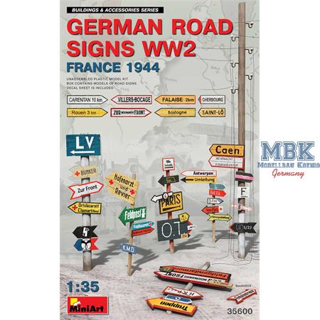 German Road Signs WW2 (France 1944)