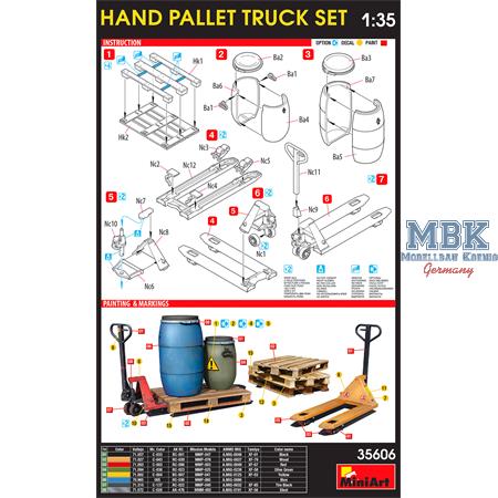 Hand Pallet Truck Set / Hubwagen