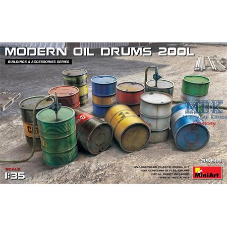 Modern oil drums 200L