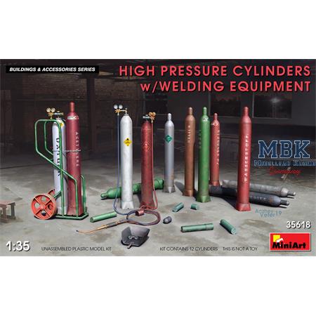 High Pressure Cylinders w/Welding Equipment