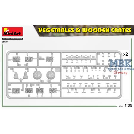 Vegetables & Wooden Crates
