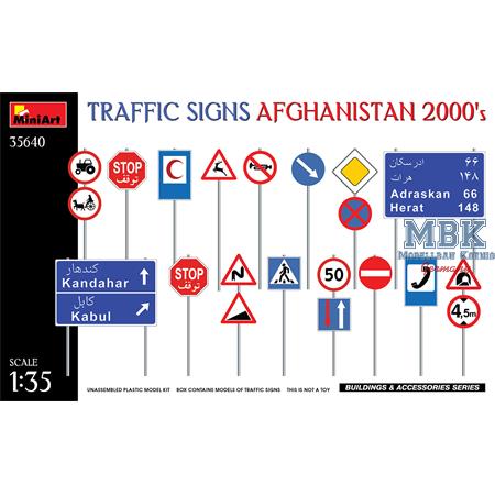 Traffic Signs. Afghanistan 2000's