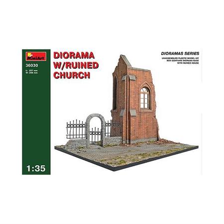 Diorama w/ ruined Church