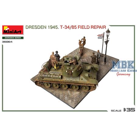 Dresden 1945. T-34/85 Field Repair BIG SET