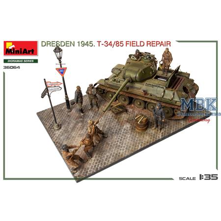 Dresden 1945. T-34/85 Field Repair BIG SET