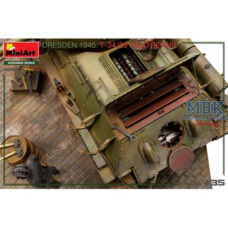 Dresden 1945. T-34/85 Field Repair BIG SET