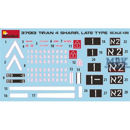 Tiran 4 Sharir Late Type. Interior Kit