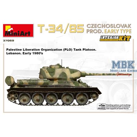T-34/85 Czechoslovak Prod. early type w/INTERIOR