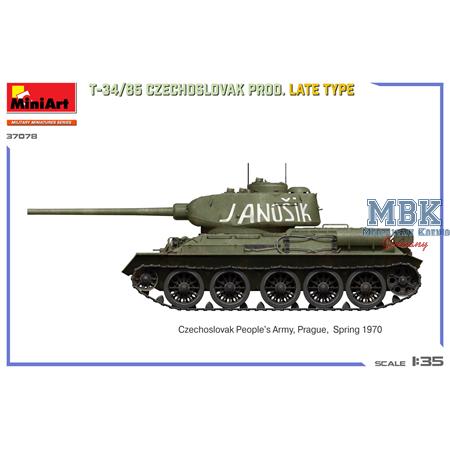 T-34/85 Czechoslovak Production - Late Type