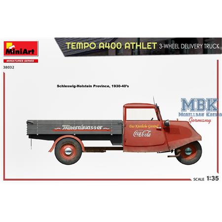 Tempo A400 Athlet 3-Wheel Delivery Truck