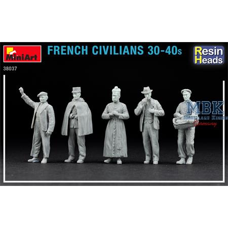 French Civilians '30-'40s. Resin Heads