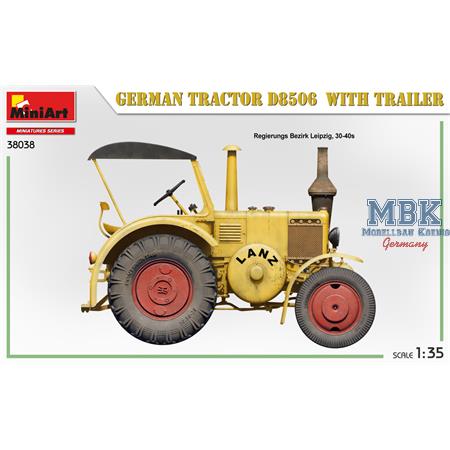 German Tractor D8506 with Trailer