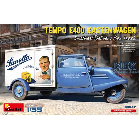 Tempo E400 Kastenwagen 3-Wheel Delivery Box Truck