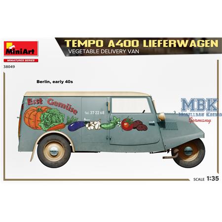 Tempo A400 Lieferwagen Vegetable Delivery Van