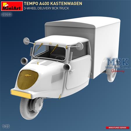 Tempo A400 Kastenwagen 3-Wheel Delivery Box Truck